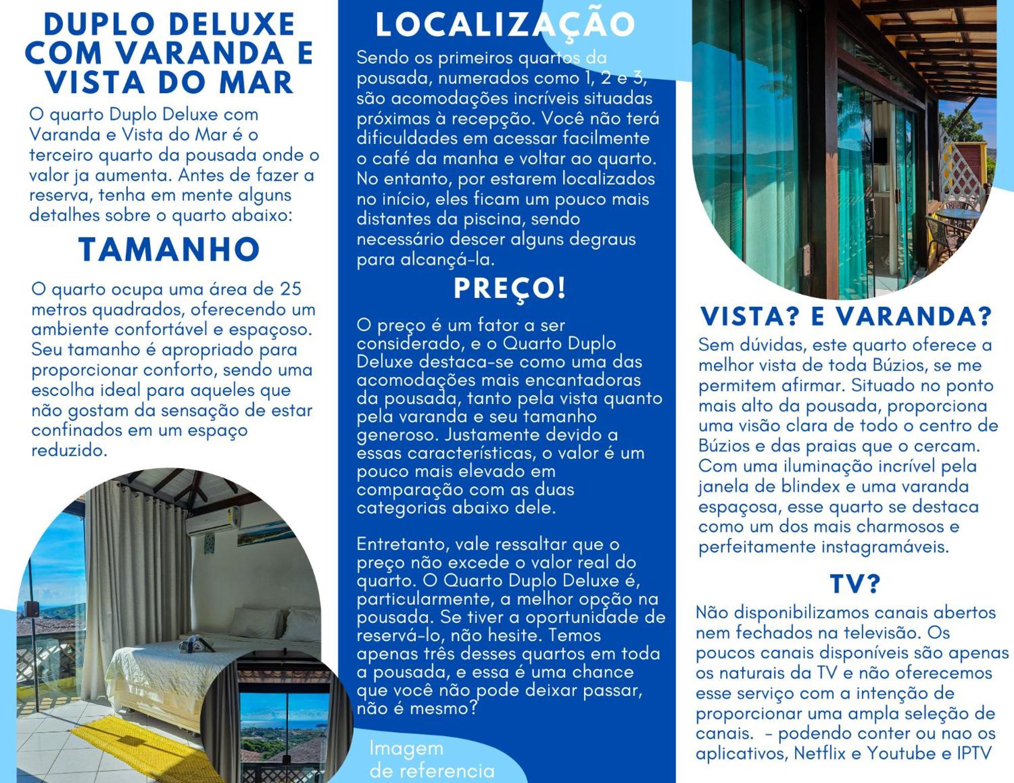 Bella Vista Ocean View Hotel Armacao dos Buzios Exterior photo Brochure of a hotel